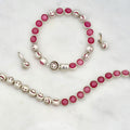 What's Within Pink Jade Bracelet