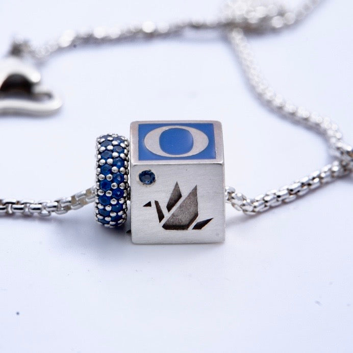 Sterling Silver Alphabet Block+++++++++++++++++++++++++